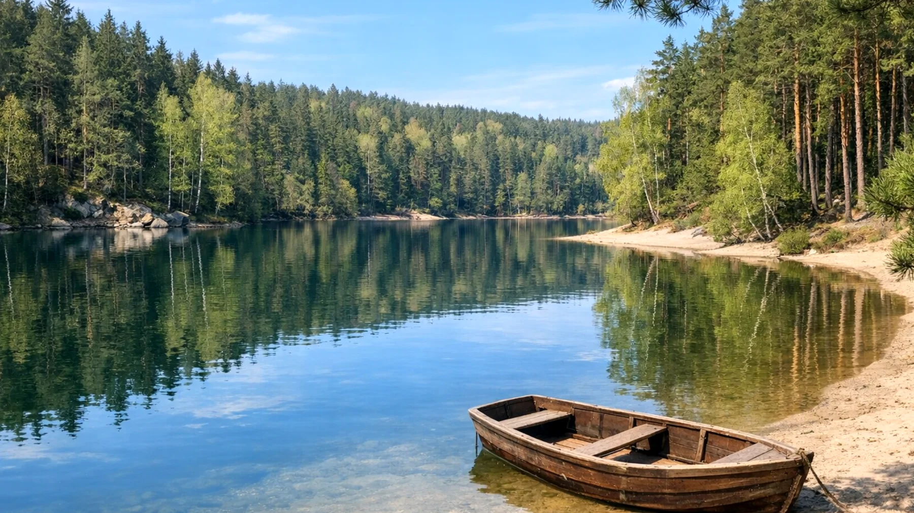Lago Máchovo (Máchovo jezero), Boemia Settentrionale"